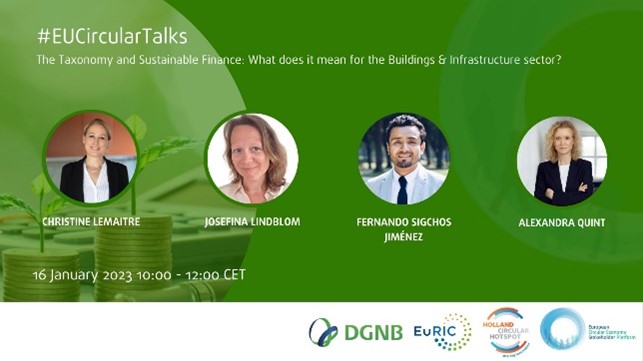 Taxonomy: EBC speaks about impact on construction SMEs in EU Circular Talk